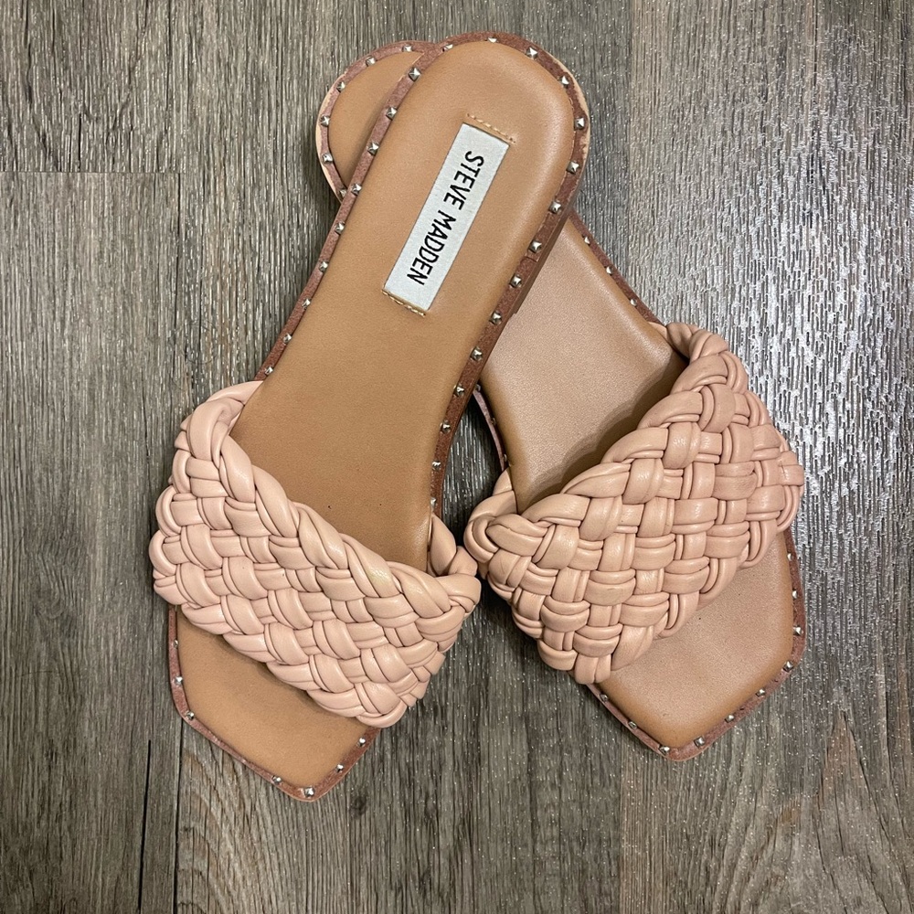 Steve Madden braided slide sandals